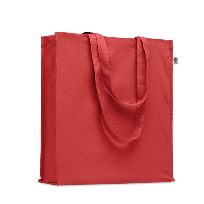 Plain Organic Cotton Shopping Bag with Long Handles