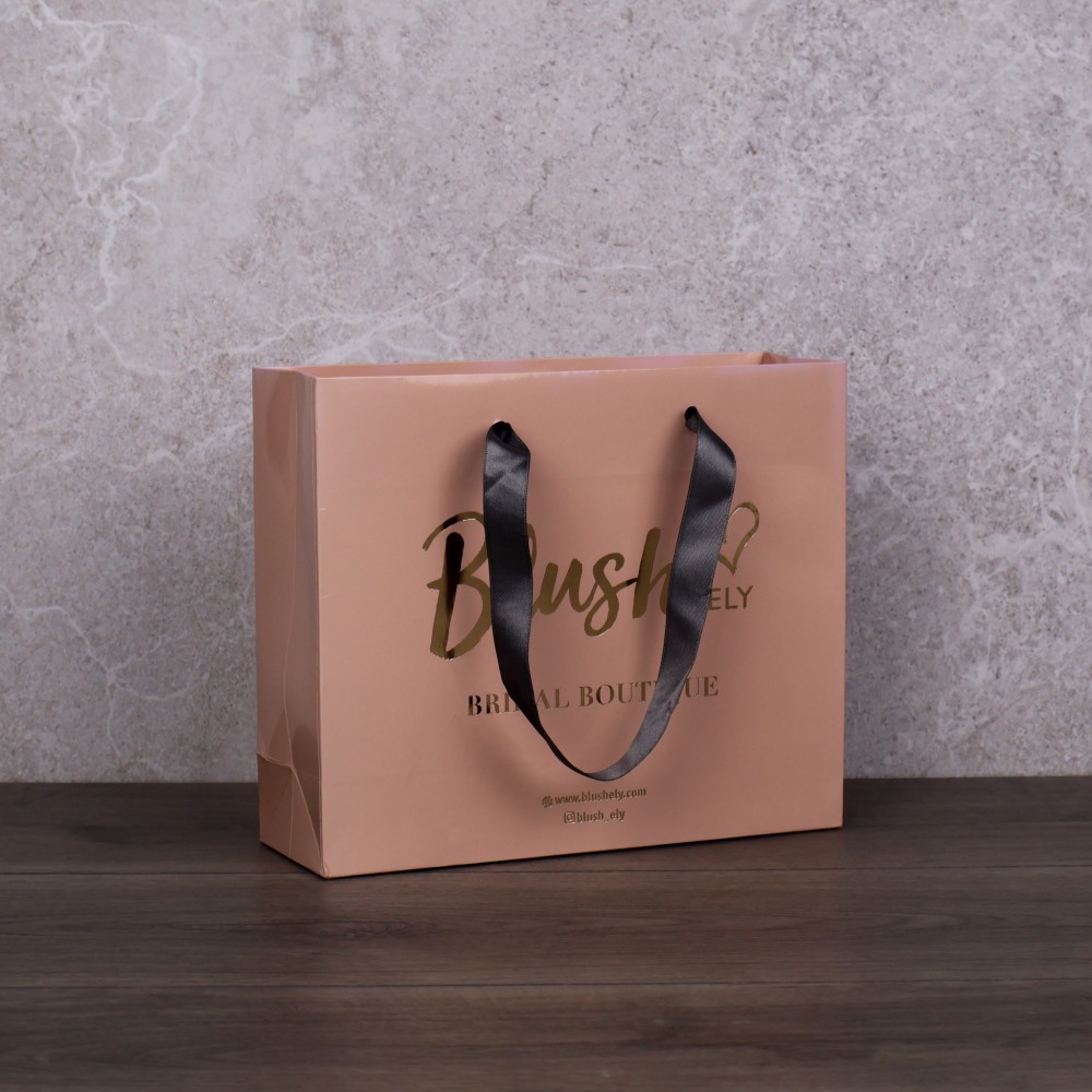 Turqiouse Printed Luxury Gift Bag