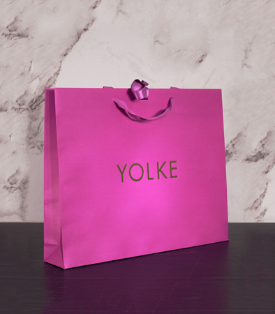 Pink Kraft Paper Gift Bag