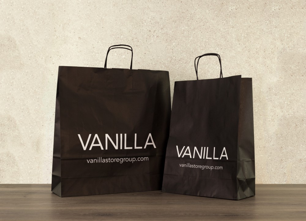 Small Flat Kraft Brown Paper Bags with Custom Logo