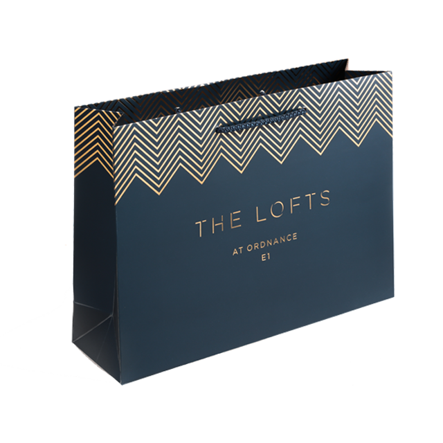 Blue and Gold Luxury Gift Bag