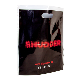 Logo Printed Black Carrier Bag Logo Printed Black Carrier Bag
