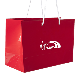 Red Wide Luxury Rope Handled Bag Red Wide Luxury Rope Handled Bag
