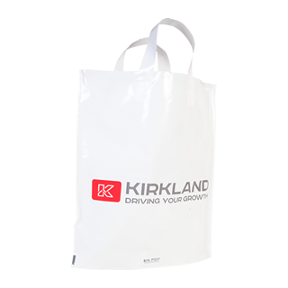 Flexiloop Handle White Carrier Bag Flexiloop Handle White Carrier Bag