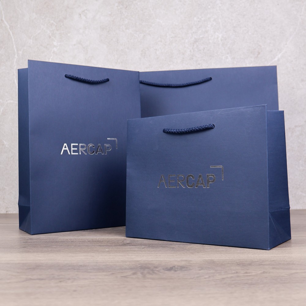 Black Kraft Bag with Hot Foil