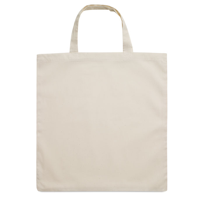 Plain Cotton Shopping Bag with Short Handles - Pack of 10