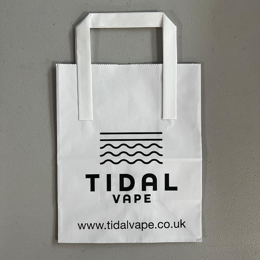 White Flat Handled Paper Bag