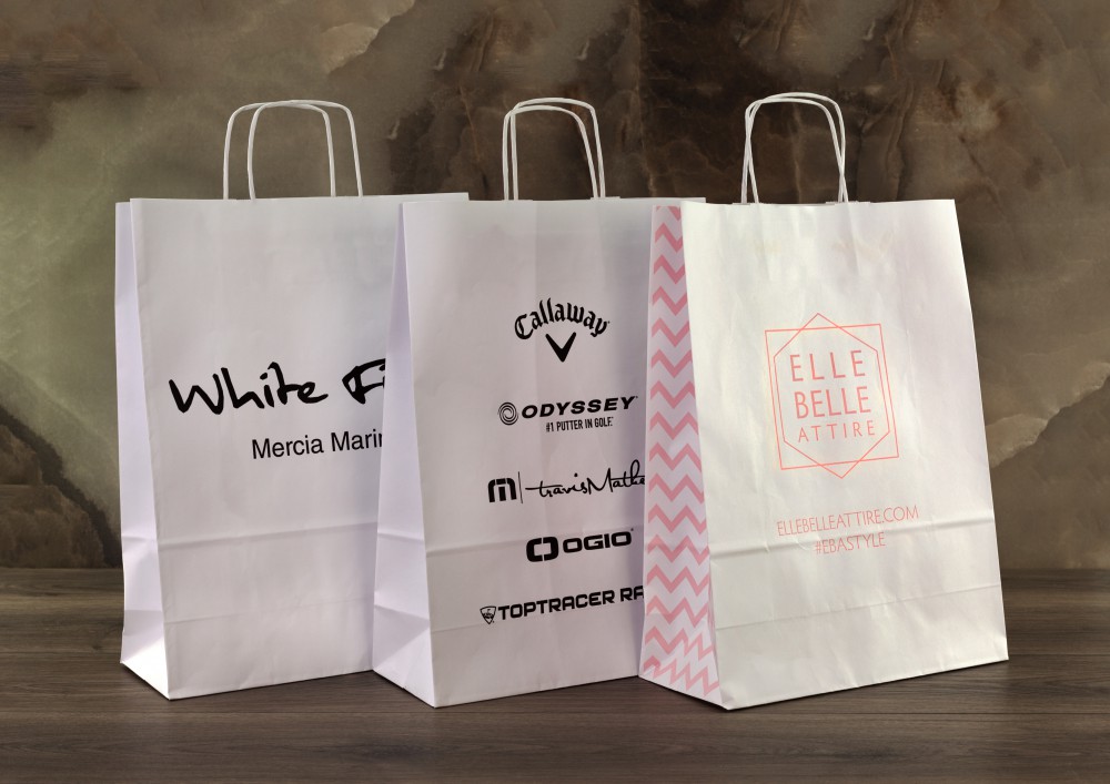Two Colour Paper Carrier Bag
