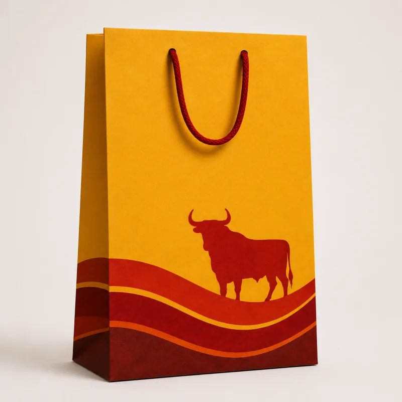 Yellow And Red Spain Bag
