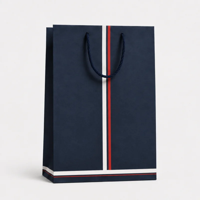 Navy French Gift Bag