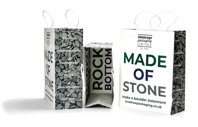 Stone eco-friendly carrier bags